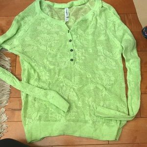 Green Lace sweater